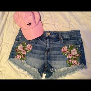 American Eagle Plus Size Jean Rose Shorts